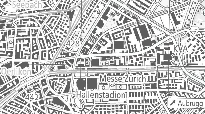 Kartenausschnitt: Hagenholzstrasse 60, 8050 CH - Zürich
