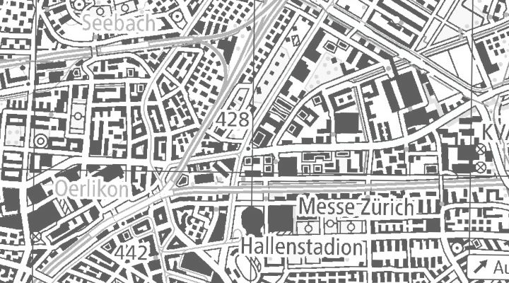 Kartenausschnitt: Thurgauerstrasse 40, 8050 Zürich