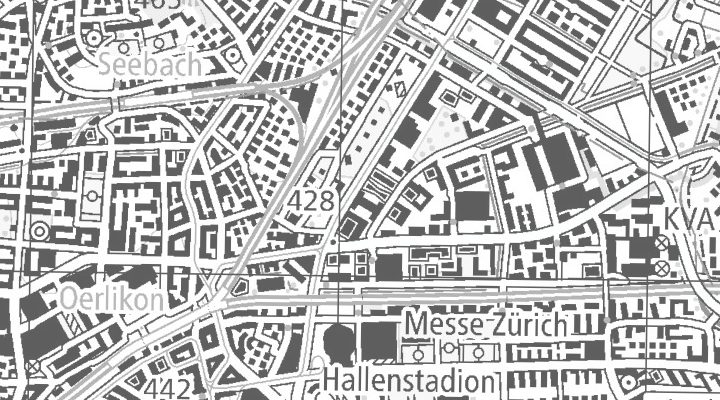 Kartenausschnitt: Thurgauerstrasse 54, 8050 Zürich