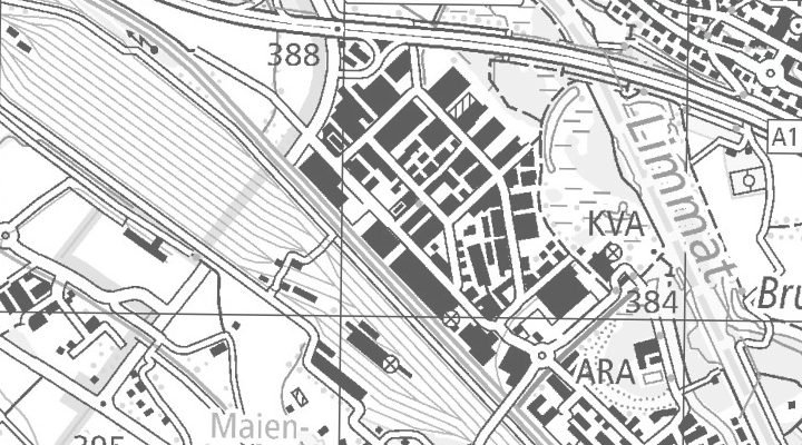 Kartenausschnitt: Silbernstrasse 12, 8953 Dietikon
