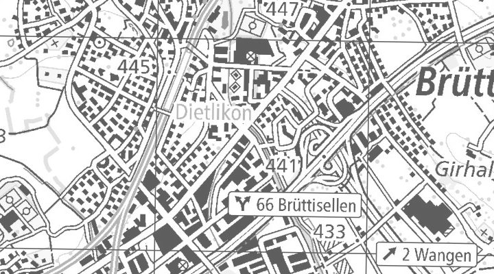 Kartenausschnitt: Industriestrasse 2, 8305 Dietlikon