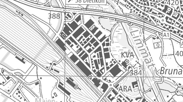 Kartenausschnitt: Hagackerstrasse 3, 8953 Dietikon