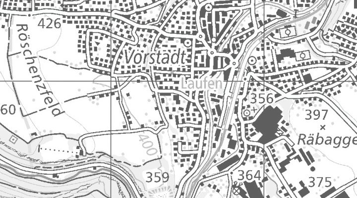 Kartenausschnitt: Schützenweg 11, 4242 Laufen