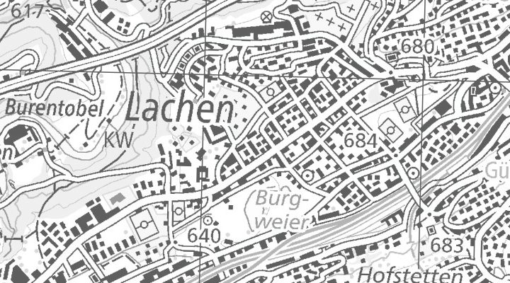 Kartenausschnitt: Zürcherstrasse 66b, 9000 St.Gallen