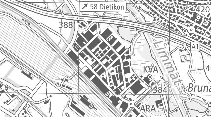 Kartenausschnitt: Moosmattstrasse 24, 8953 Dietikon
