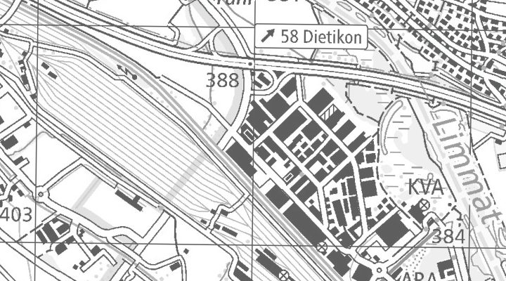 Kartenausschnitt: Riedstrasse 1, 8953 Dietikon
