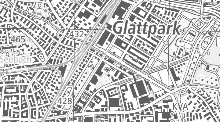 Kartenausschnitt: Schärenmoosstrasse 77, 8052 Zürich