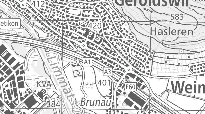 Kartenausschnitt: Steinhaldenstrasse 22, 8954 Geroldswil