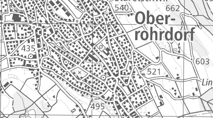 Kartenausschnitt: Ringstrasse 2, 5452 Oberrohrdorf