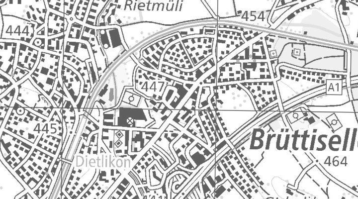 Kartenausschnitt: Zürichstrasse 38, 8306 Wangen-Brüttisellen