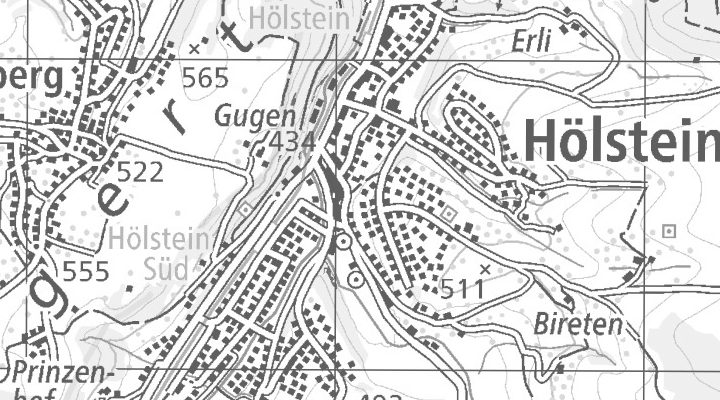 Kartenausschnitt: 4434 Hölstein