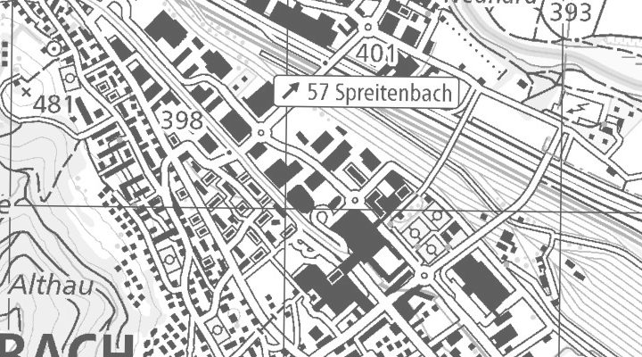 Kartenausschnitt: Industriestrasse 163, 8957 Spreitenbach