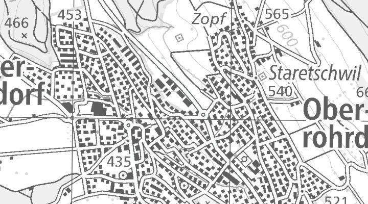 Kartenausschnitt: Vorderi Böde 9, 5452 Oberrohrdorf