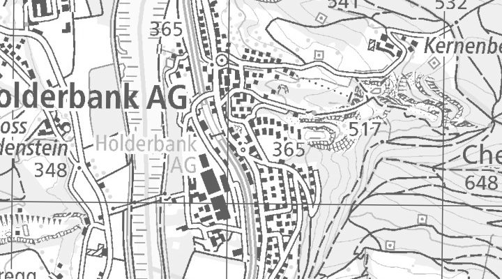 Kartenausschnitt: Schachen 416, 5113 Holderbank AG