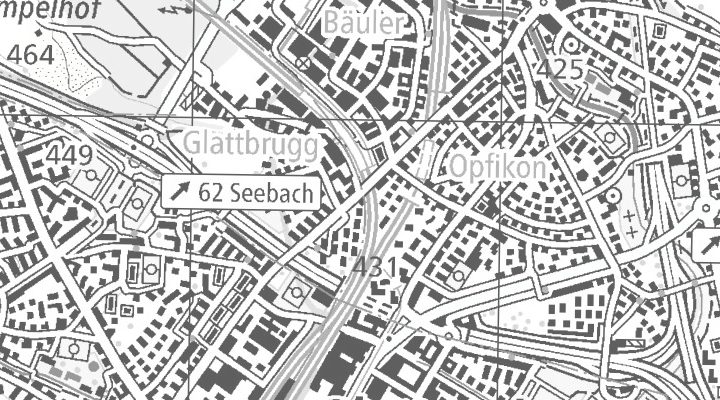 Kartenausschnitt: Schaffhauserstrasse 40, 8152 Glattbrugg