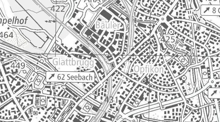 Kartenausschnitt: Europa-Strasse 3, 8152 Glattbrugg