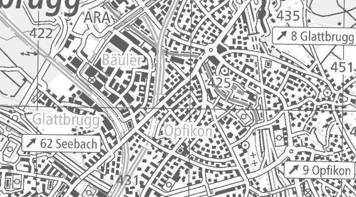 Kartenausschnitt: Europa-Strasse 18, 8152 Glattbrugg