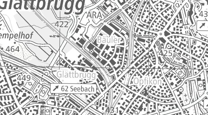 Kartenausschnitt: Sägereistrasse 28, 8152 Glattbrugg