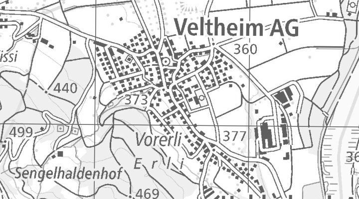 Kartenausschnitt: Werdstrasse 10, 5106 Veltheim