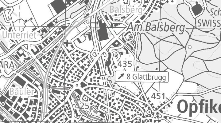 Kartenausschnitt: Hohenbühlstrasse 10, 8152 Opfikon