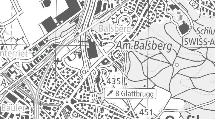 Kartenausschnitt: Hohenbühlstrasse 2, 8152 Opfikon