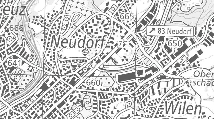 Kartenausschnitt: 9016 St.Gallen