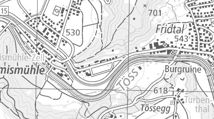 Kartenausschnitt: Mühlestrasse 8, 8487 Rämismühle