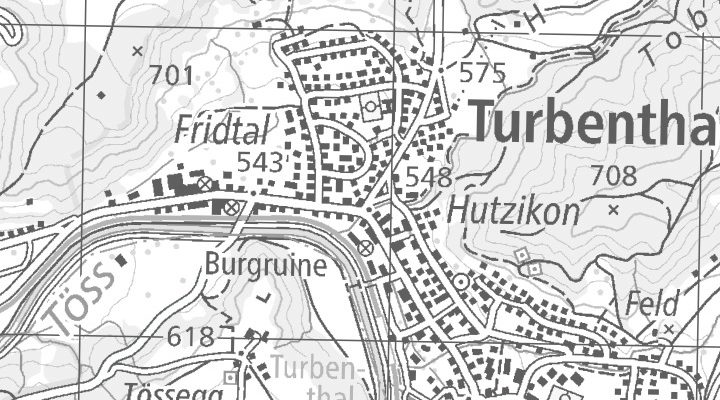 Kartenausschnitt: Girenbadstrasse 133, 8488 Gyrenbad ob Turbenthal