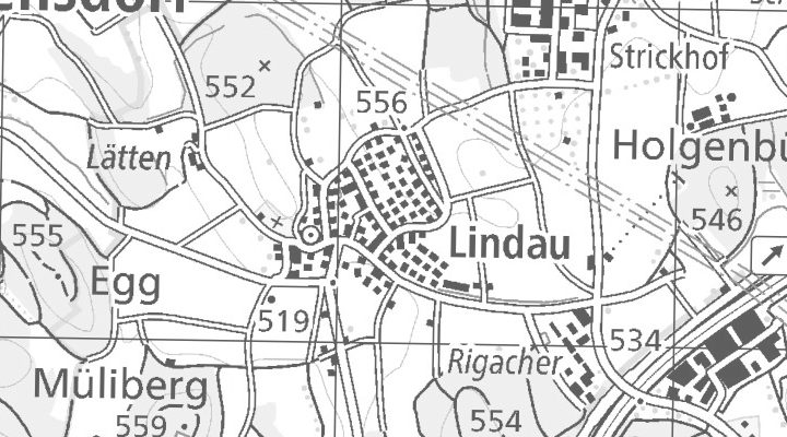 Kartenausschnitt: 8315 Lindau bei Effretikon