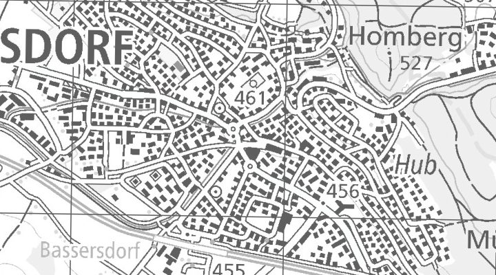 Kartenausschnitt: Grindelstrasse 6, 8303 Bassersdorf