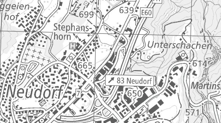 Kartenausschnitt: Rorschacher Strasse 292, 9016 St. Gallen