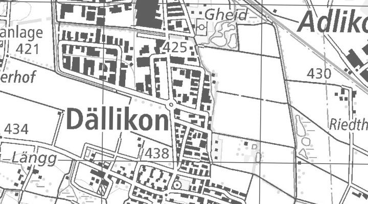 Kartenausschnitt: Industriestrasse 10, 8108 Dällikon
