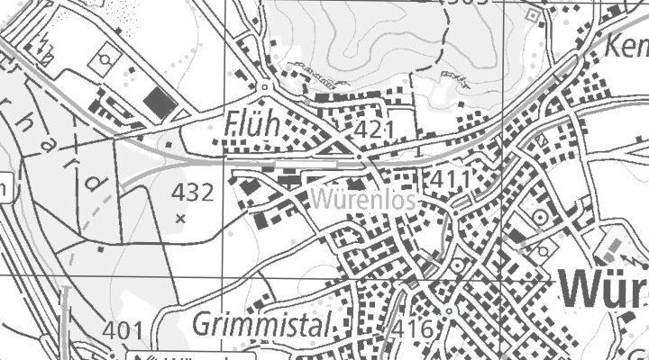 Kartenausschnitt: Grosszelgstrasse 15, 5436 Würenlos