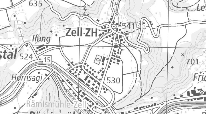 Kartenausschnitt: Unter-Rüti 3, 8487 Zell ZH