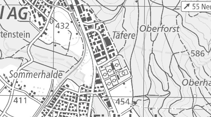 Kartenausschnitt: Täfernstrasse 30, 5405 Dättwil AG