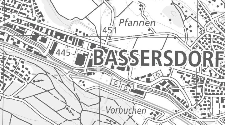 Kartenausschnitt: Grindelstrasse 6, 8303 Bassersdorf