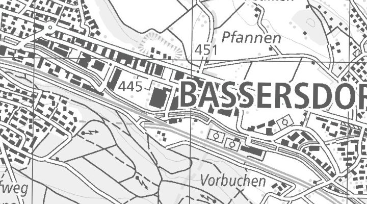 Kartenausschnitt: Steinackerstrasse 68, 8302 Kloten