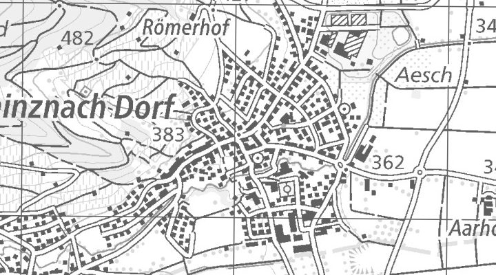 Kartenausschnitt: Schinznach-Dorf