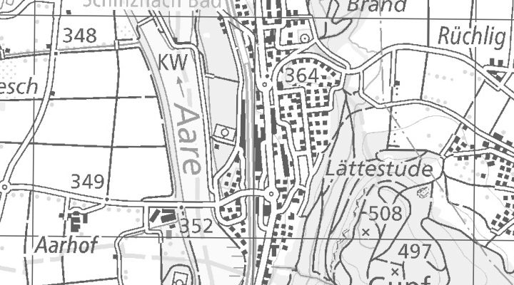 Kartenausschnitt: Aarauerstrasse 22, 5116 Schinznach