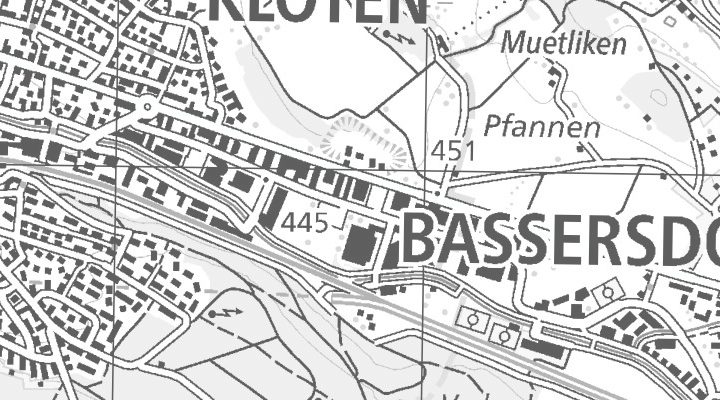 Kartenausschnitt: Steinackerstrasse 49, 8302 Kloten