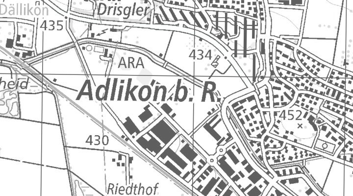 Kartenausschnitt: Allmendstrasse 10, 8105 Regensdorf