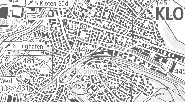 Kartenausschnitt: Lindenstrasse 25, 8302 Kloten