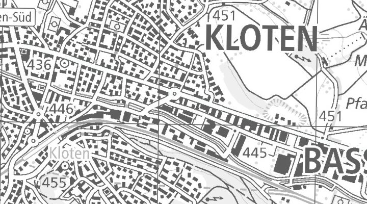 Kartenausschnitt: Steinackerstrasse 5, 8302 Kloten