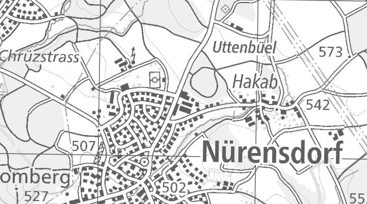 Kartenausschnitt: Hakabstrasse 5c, 8309 Nürensdorf