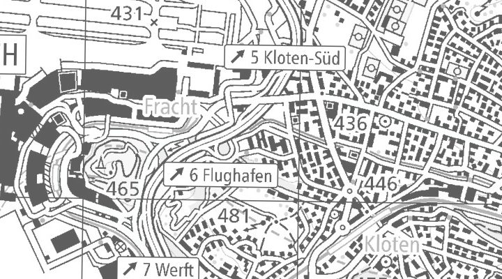 Kartenausschnitt: 8302 Kloten