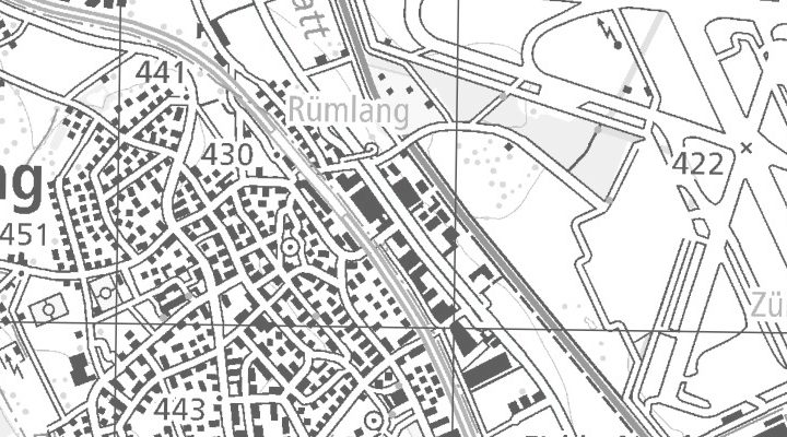 Kartenausschnitt: Hofwisenstrasse 24, 8153 Rümlang