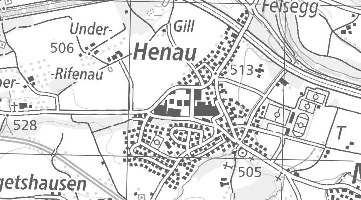 Kartenausschnitt: Looäcker 8a, 9247 Henau