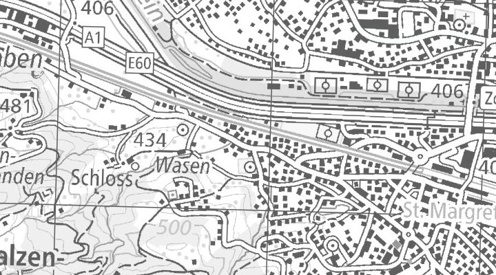 Kartenausschnitt: 9430 St. Magarethen