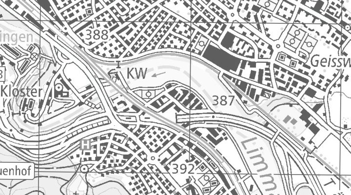 Kartenausschnitt: Industriestrasse 3, 5432 Neuenhof