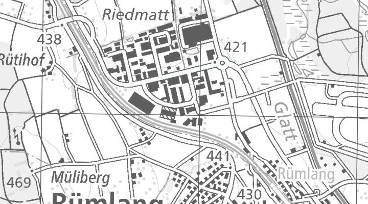 Kartenausschnitt: Wibachstrasse 8, 8153 Rümlang